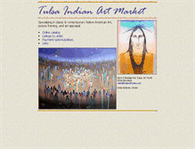 Tablet Screenshot of indianarttulsa.com